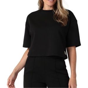 NWOT Lee Women’s Black Cropped Tee, sz X-LARGE